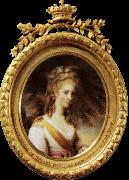 BONE, Henry Miniature of lady dysart USA oil painting artist